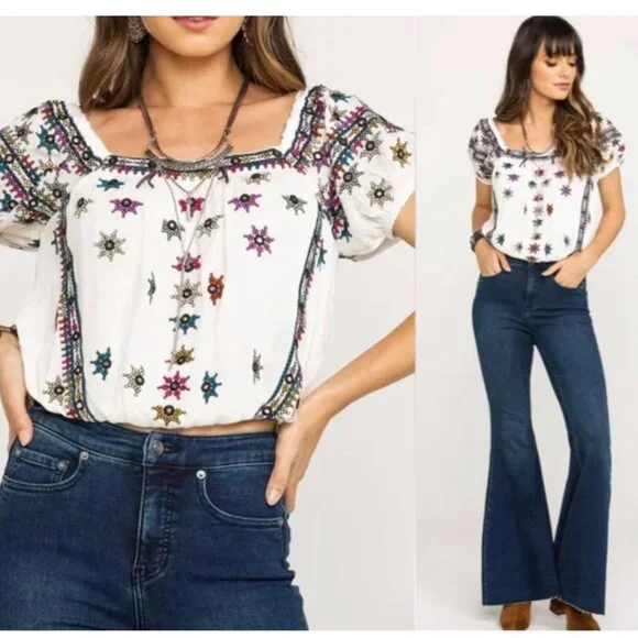 Free People embellished bubble top size XS - Picture 14 of 14